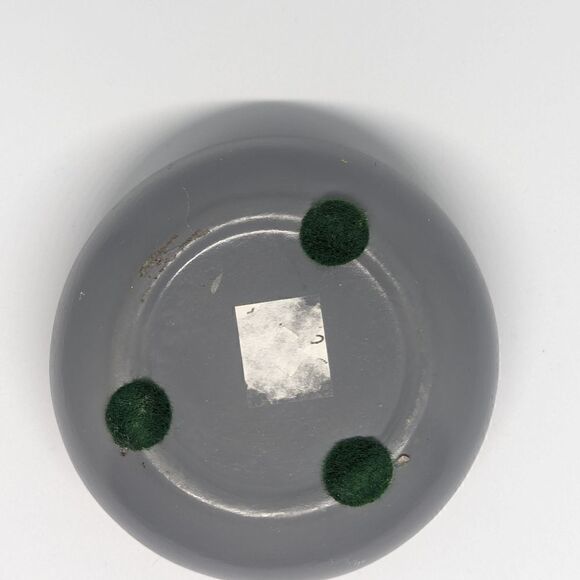 Handmade ceramic clay gray unicorn dish catchall cup jewelry box - Picture 6 of 7